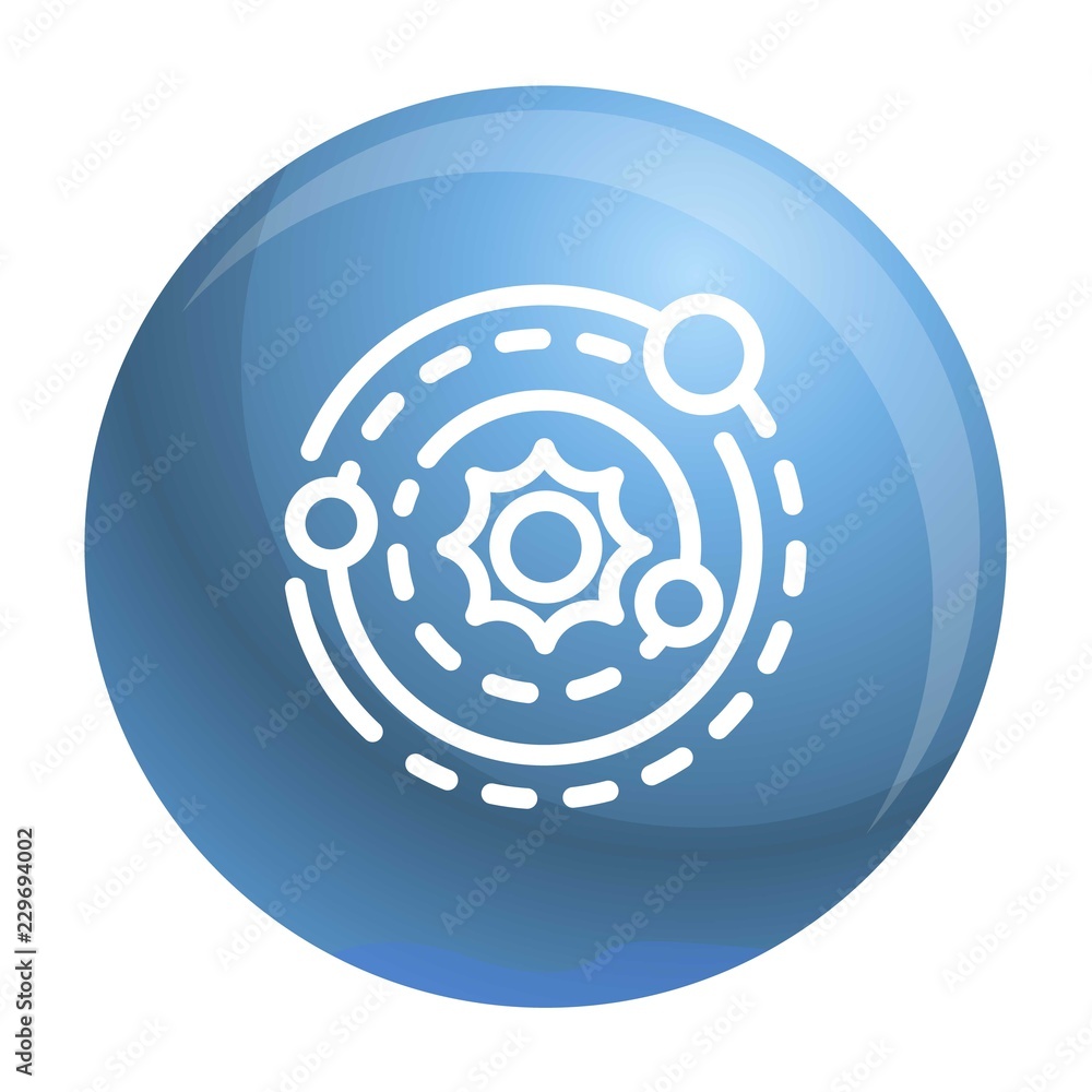 Aufkleber solar system icon. outline solar system vector icon for web design isolated on white background