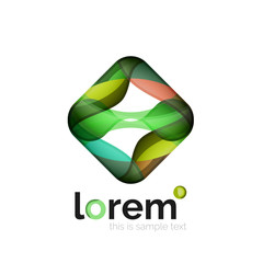 Geometric convergence vector business icon