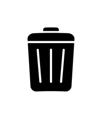 Trash can icon, vector