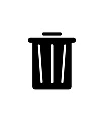 Trash can icon, vector