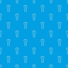 Hair fix clip pattern vector seamless blue repeat for any use