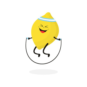 sported lemon on white