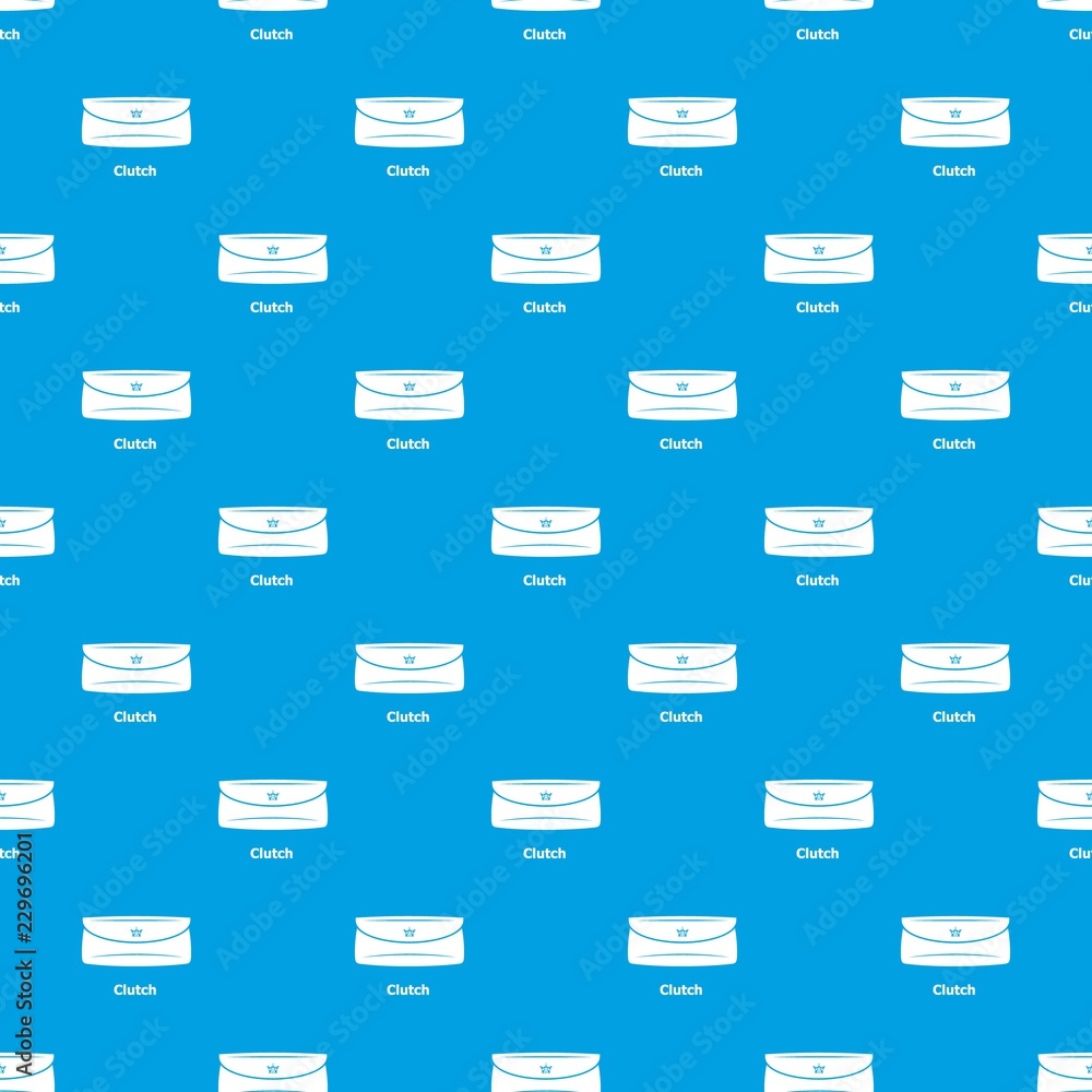 Poster clutch bag pattern vector seamless blue repeat for any use