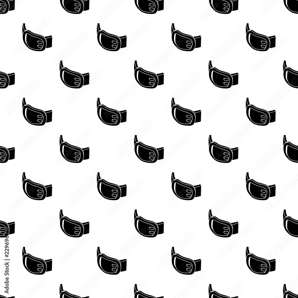 Poster double buckle belt pattern vector seamless repeating for any web design
