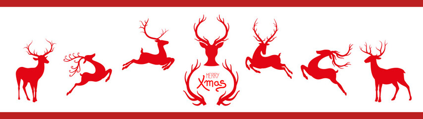 Christmas reindeer set