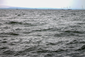 abstract water sea with Fish catch for background.