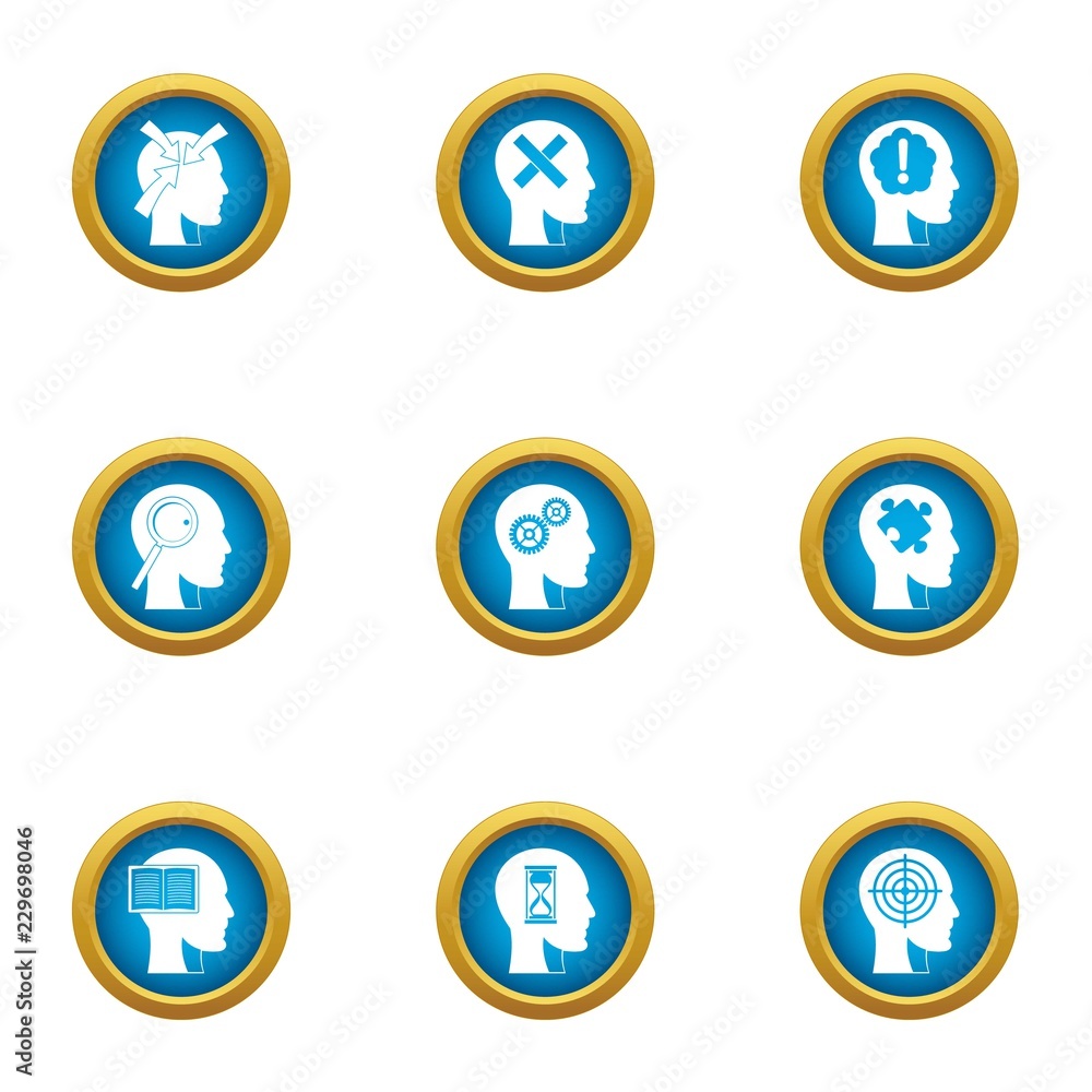 Poster smart choice icons set. flat set of 9 smart choice vector icons for web isolated on white background