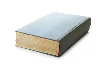 Old big book isolated on white background