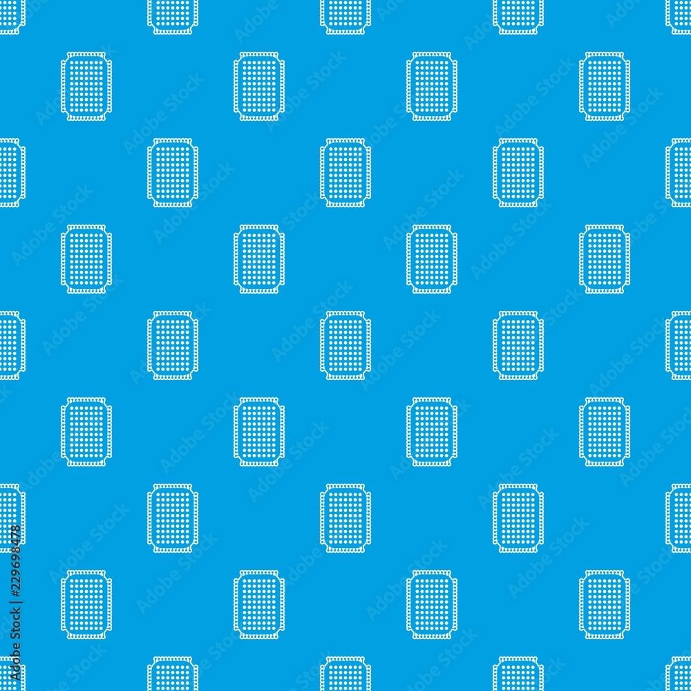 Poster foot sponge pattern vector seamless blue repeat for any use