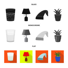 Isolated object of dreams and night logo. Set of dreams and bedroom vector icon for stock.