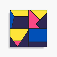 Abstract geometric seamless pattern