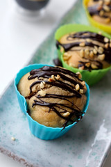 Muffin cioccolato e nocciole