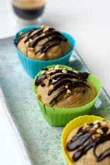 Muffin cioccolato e nocciole