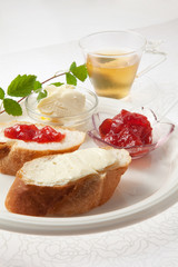 朝のヘルシー朝食　