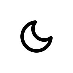 Fototapeta na wymiar Moon vector icon isolated on background. Trendy sweet symbol. Pixel perfect. illustration EPS 10.