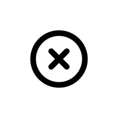 X Circle vector icon isolated on background. Trendy sweet symbol. Pixel perfect. illustration EPS 10.