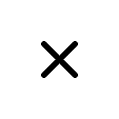 Close icon x vector isolated on background. Trendy sweet symbol. Pixel perfect. illustration EPS 10.