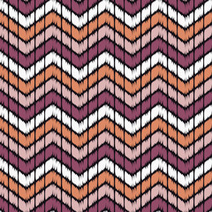 Ethnic boho seamless pattern. Traditional ornament. Brushwork. Hand hatching. Tribal pattern. Folk motif. Can be used for wallpaper, textile, invitation card, wrapping, web page background.