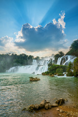 Bangioc - Detian waterfall is locate at border of China and Vietnam, It's famous water fall of both...