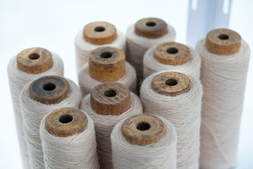 White Yarn Bobbins