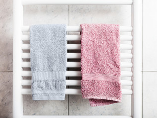 Towels on heater