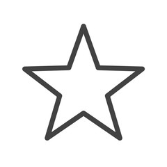 Star Icon. Vector Line.