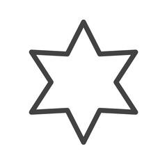 Star Icon. Vector Line.