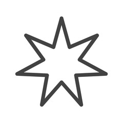 Star Icon. Vector Line.
