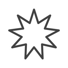 Star Icon. Vector Line.