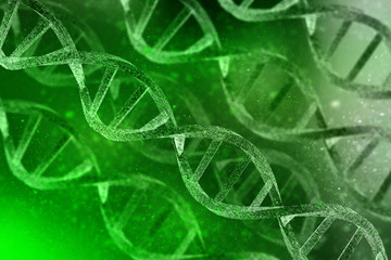 3d render of dna structure, abstract background