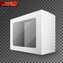 White Product Package Box Illustration Isolated On