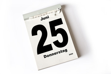 25. Juni 2020