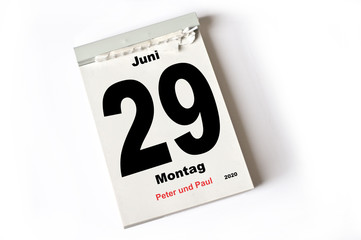 29. Juni 2020 Peter und Paul