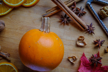 Fall flavors, pumpkin, cinnamon, orange, anise