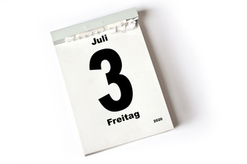 3. Juli 2020