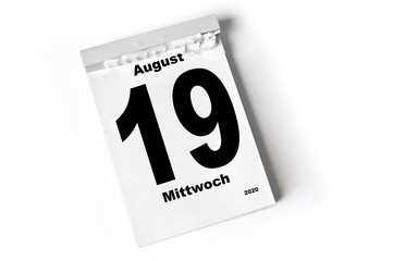 19. August 2020
