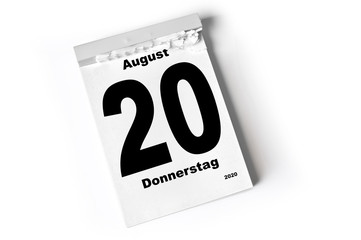 20. August 2020