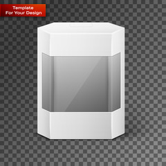 White Product Package Box Illustration Isolated On