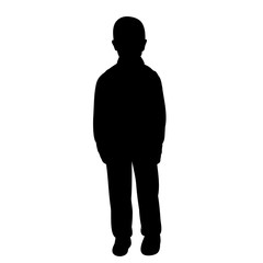 Obraz premium isolated, boy silhouette
