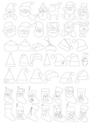  set of new year sketches