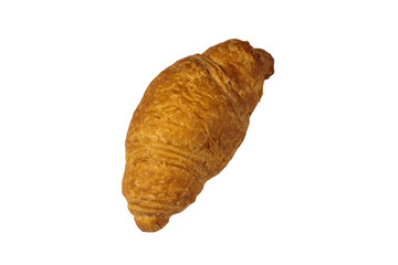 Fresh croissant isolated on white background