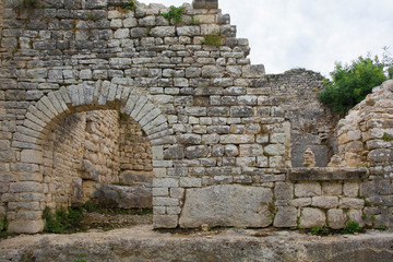 An archway in Dvigrad, an abandoned medieval town in central Istria, Croatia, which was inhabited until the eighteenth century
