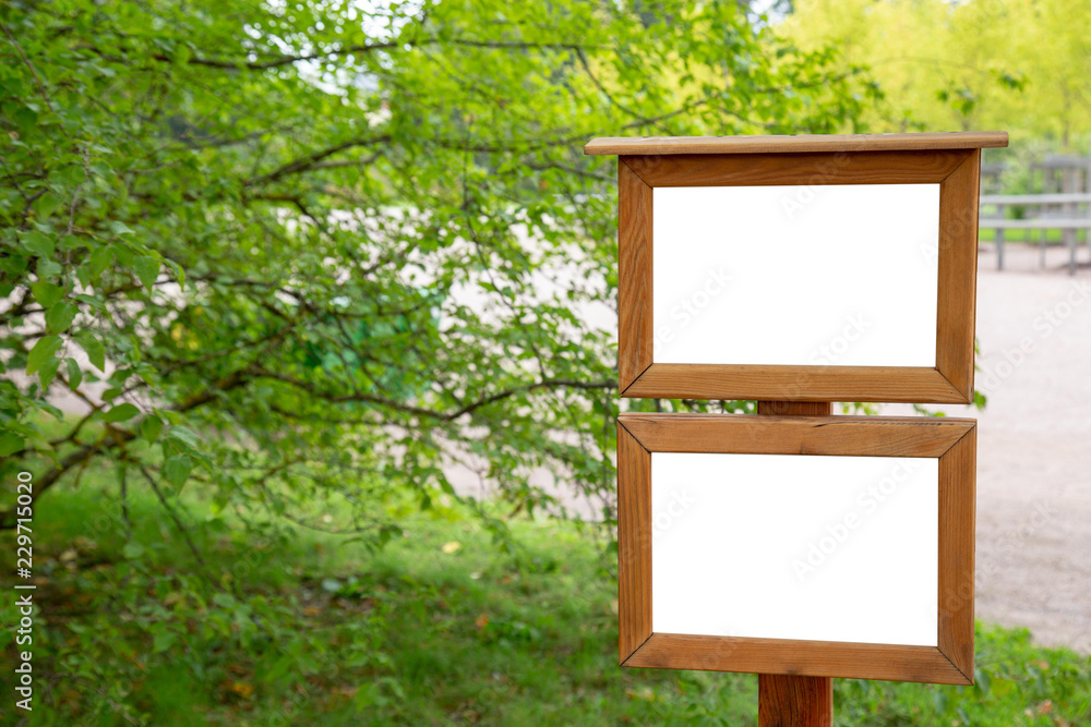 Poster blank mock up for text message or content.