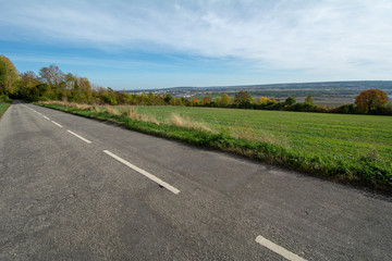 Road in French countryside - 229716266