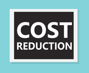 cost reduction concept- vector illustration