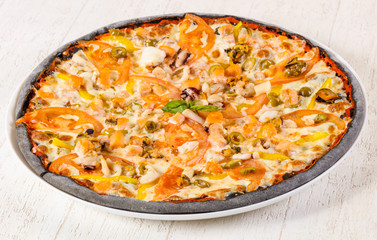 Pizza with Seafood