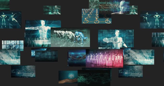 Video Analytics Technology and Content Analysis Concept