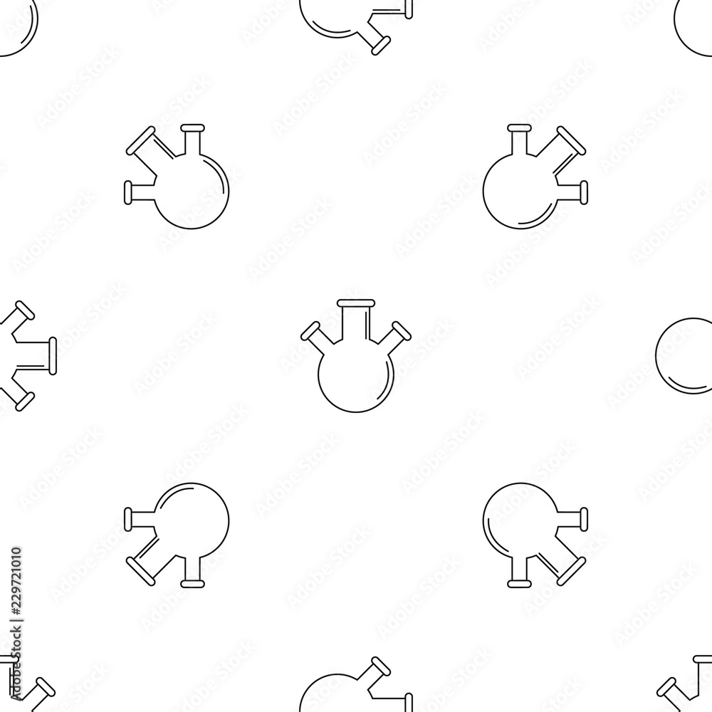 Poster triple flask pattern seamless vector repeat geometric for any web design