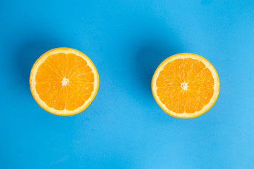 orange fruit in colorful background