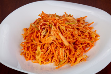 Salad with carrots and apple